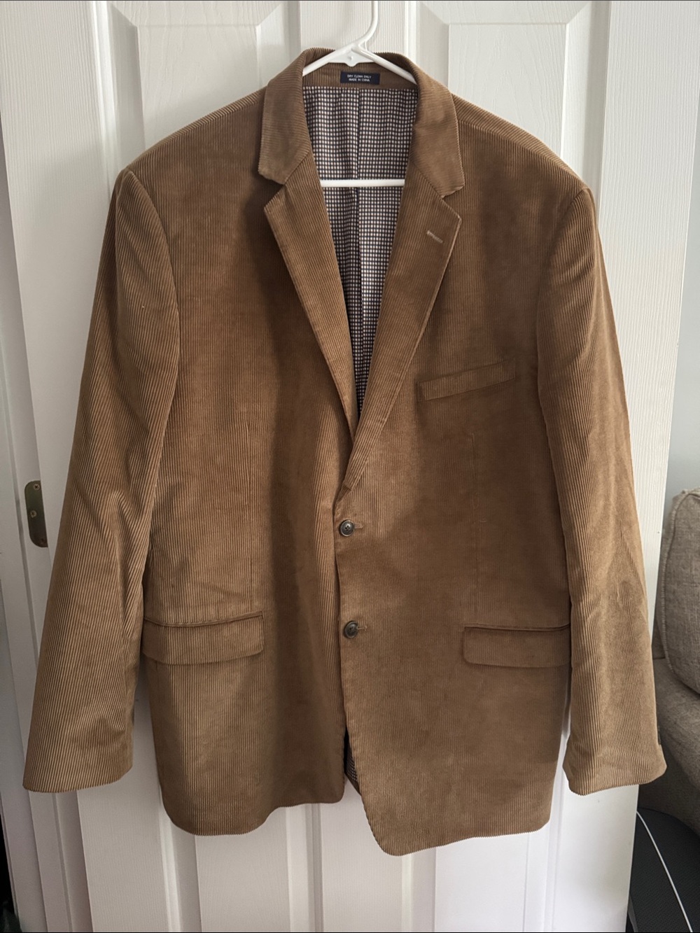 Saddlebred Brown Corduroy Two-Button Sport Coat